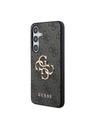 Guess Guess PU 4G Metal Logo Zadný Kryt pre Samsung Galaxy S24+ Grey