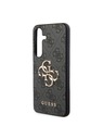 Guess Guess PU 4G Metal Logo Zadný Kryt pre Samsung Galaxy S24+ Grey