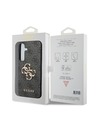 Guess Guess PU 4G Metal Logo Zadný Kryt pre Samsung Galaxy S24+ Grey