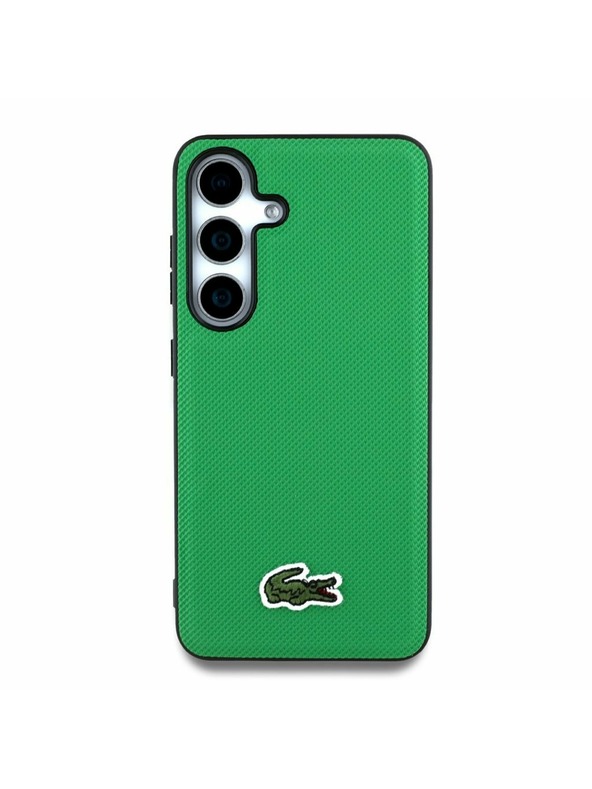 Lacoste Lacoste Iconic Petit Pique Woven Logo MagSafe Zadný Kryt pre Samsung Galaxy S25 Green