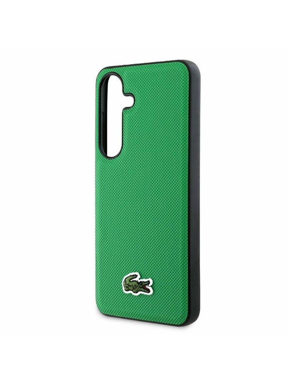 Lacoste Lacoste Iconic Petit Pique Woven Logo MagSafe Zadný Kryt pre Samsung Galaxy S25 Green