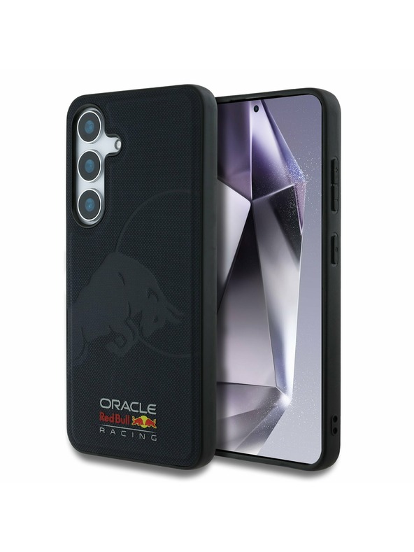 Red Bull Red Bull Leather Meshed Debossed Logo MagSafe Zadný Kryt pre Samsung Galaxy S25 Navy