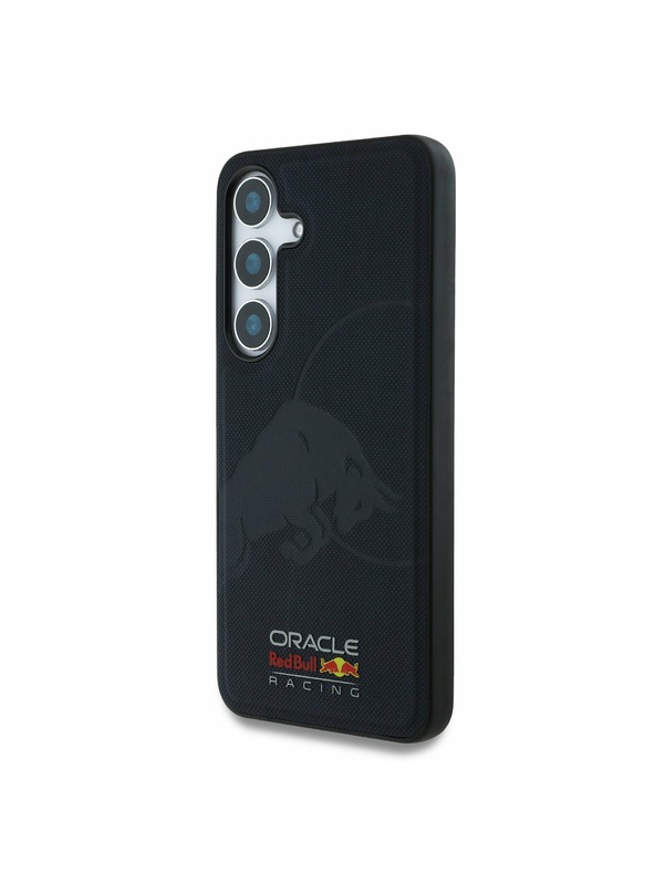 Red Bull Red Bull Leather Meshed Debossed Logo MagSafe Zadný Kryt pre Samsung Galaxy S25 Navy