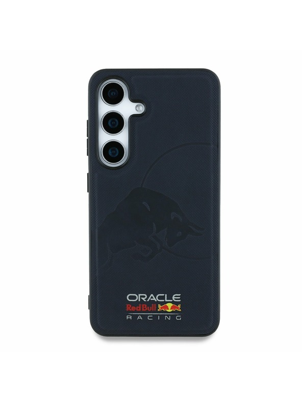 Red Bull Red Bull Leather Meshed Debossed Logo MagSafe Zadný Kryt pre Samsung Galaxy S25 Navy
