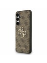 Guess Guess PU 4G Metal Logo Zadný Kryt pre Samsung Galaxy S25 FE Brown