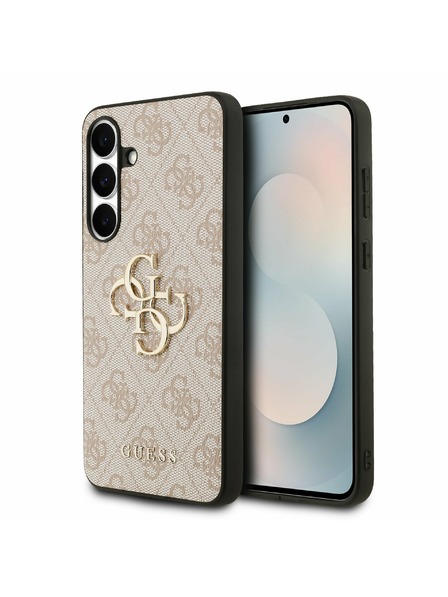 Guess Guess PU 4G Metal Logo Zadný Kryt pre Samsung Galaxy S25 FE Pink