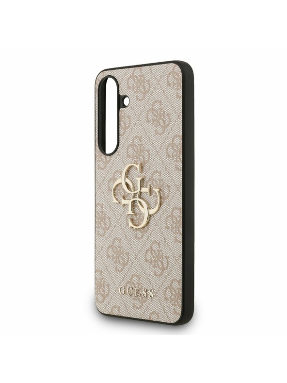 Guess Guess PU 4G Metal Logo Zadný Kryt pre Samsung Galaxy S25 FE Pink