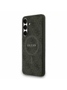 Guess Guess PU Leather 4G Colored Ring MagSafe Zadný Kryt pre Samsung Galaxy S25 FE Black