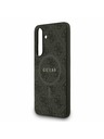 Guess Guess PU Leather 4G Colored Ring MagSafe Zadný Kryt pre Samsung Galaxy S25 FE Black