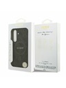Guess Guess PU Leather 4G Colored Ring MagSafe Zadný Kryt pre Samsung Galaxy S25 FE Black