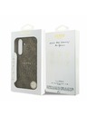 Guess Guess PU Leather 4G Colored Ring MagSafe Zadný Kryt pre Samsung Galaxy S25 FE Brown
