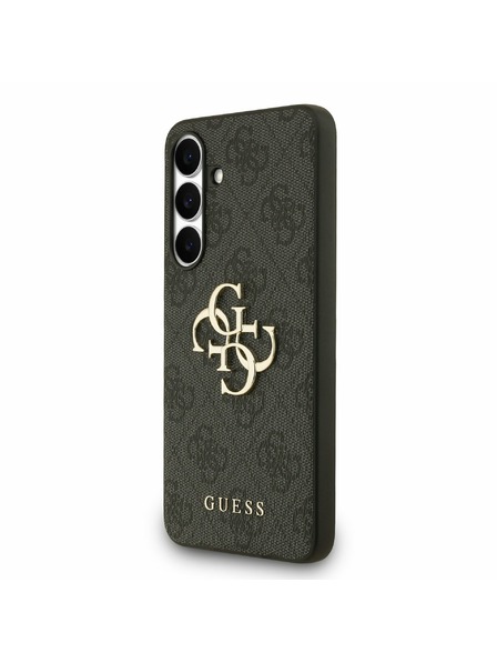 Guess Guess PU 4G Metal Logo Zadný Kryt pre Samsung Galaxy S25 FE Grey