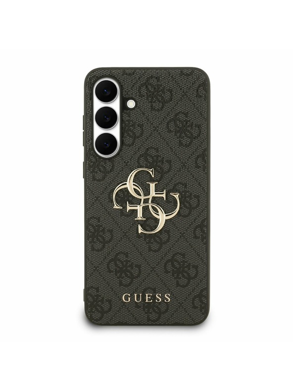 Guess Guess PU 4G Metal Logo Zadný Kryt pre Samsung Galaxy S25 FE Grey