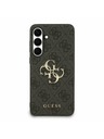Guess Guess PU 4G Metal Logo Zadný Kryt pre Samsung Galaxy S25 FE Grey