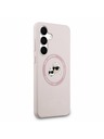 Karl Lagerfeld Karl Lagerfeld Liquid Silicone K&CH Heads MagSafe Zadný Kryt pre Samsung Galaxy S25 FE Pink