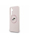 Karl Lagerfeld Karl Lagerfeld Liquid Silicone K&CH Heads MagSafe Zadný Kryt pre Samsung Galaxy S25 FE Pink