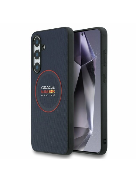 Red Bull Red Bull PU Leather Red Ring MagSafe Zadný Kryt pre Samsung Galaxy S25 FE Navy