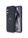 Red Bull Red Bull PU Leather Red Ring MagSafe Zadný Kryt pre Samsung Galaxy S25 FE Navy