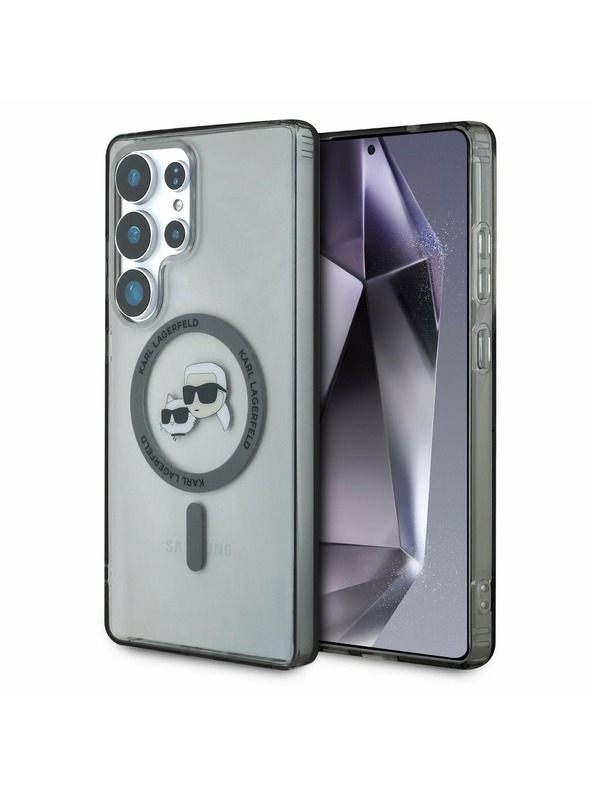 Karl Lagerfeld Karl Lagerfeld IML K&CH Heads MagSafe Zadný Kryt pre Samsung Galaxy S25 Ultra Black