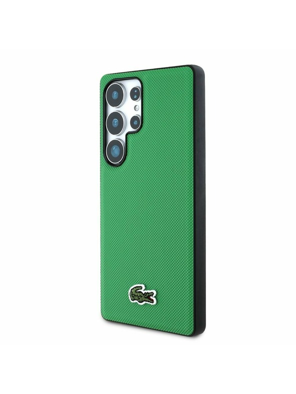 Lacoste Lacoste Iconic Petit Pique Woven Logo MagSafe Zadný Kryt pre Samsung Galaxy S25 Ultra Green