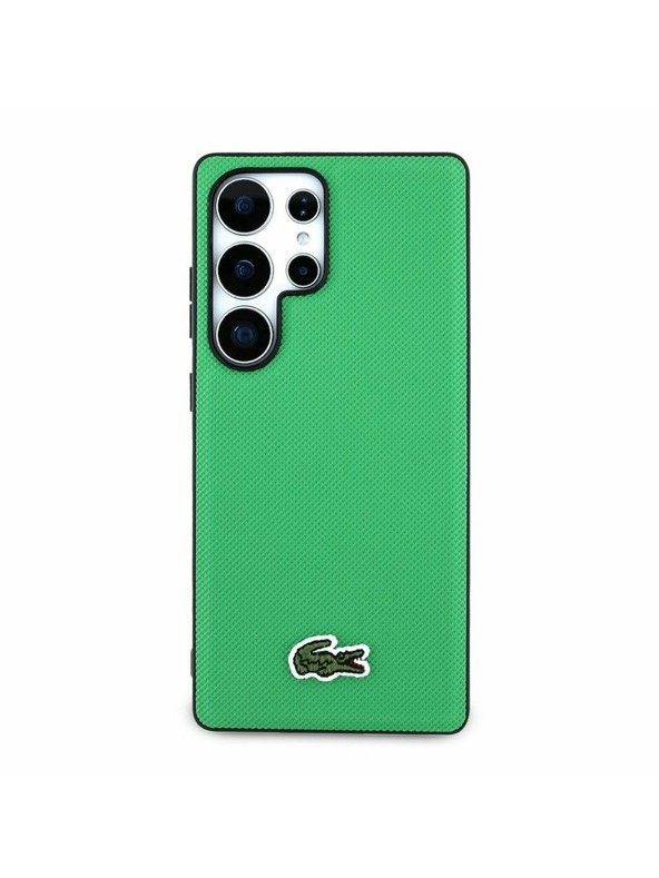 Lacoste Lacoste Iconic Petit Pique Woven Logo MagSafe Zadný Kryt pre Samsung Galaxy S25 Ultra Green