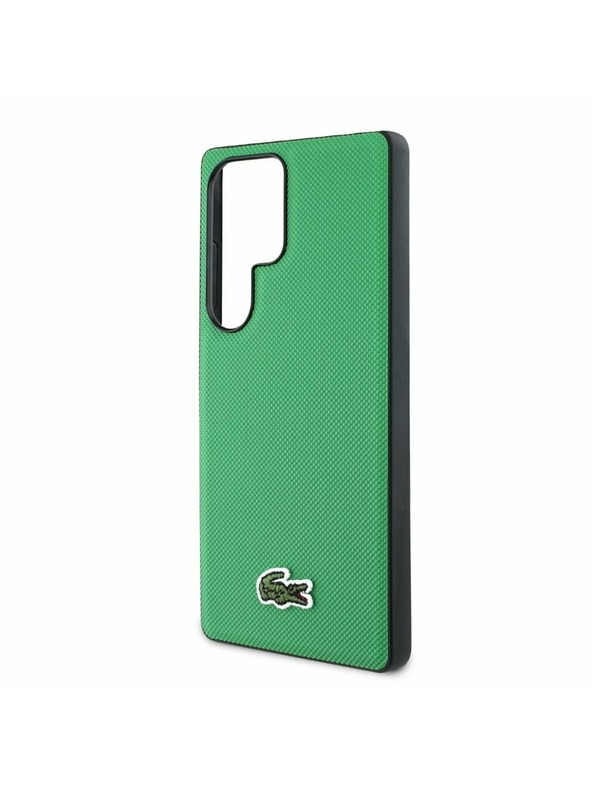 Lacoste Lacoste Iconic Petit Pique Woven Logo MagSafe Zadný Kryt pre Samsung Galaxy S25 Ultra Green