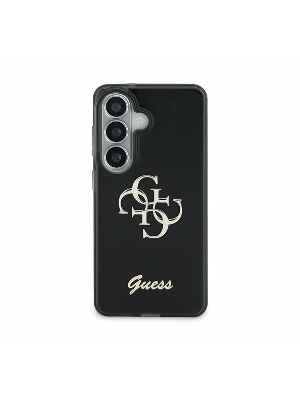 Guess Guess IML 4G Script Metal Logo Zadný Kryt pre Samsung Galaxy 26 Black