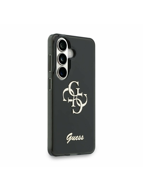 Guess Guess IML 4G Script Metal Logo Zadný Kryt pre Samsung Galaxy 26 Black