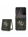 Guess Guess PU 4G Metal Logo Zadný Kryt pre Samsung Galaxy Z Flip 7 Grey