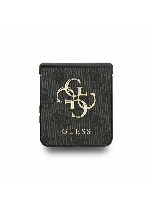 Guess Guess PU 4G Metal Logo Zadný Kryt pre Samsung Galaxy Z Flip 7 Grey