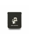 Karl Lagerfeld Karl Lagerfeld PU Saffiano Karl and Choupette Zadný Kryt pre Samsung Galaxy Z Flip 7 Black