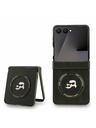 Karl Lagerfeld Karl Lagerfeld PU Karl and Choupette Heads Magnetic Zadný Kryt pre Samsung Galaxy Z Flip 7 Black