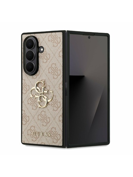 Guess Guess PU 4G Metal Logo Zadný Kryt pre Samsung Galaxy Z Fold 7 Pink