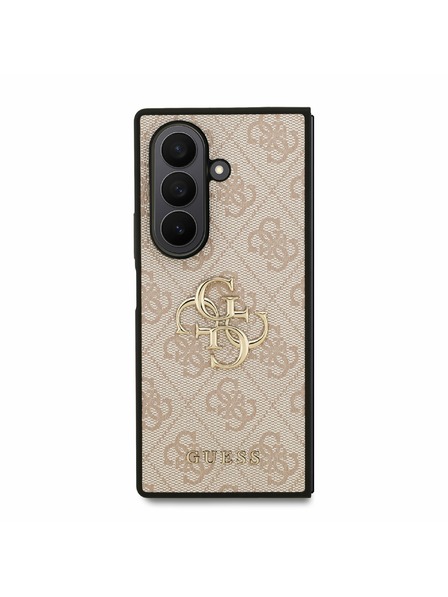 Guess Guess PU 4G Metal Logo Zadný Kryt pre Samsung Galaxy Z Fold 7 Pink