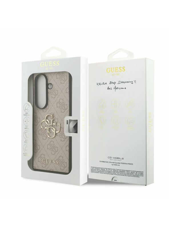 Guess Guess PU 4G Metal Logo Zadný Kryt pre Samsung Galaxy Z Fold 7 Pink