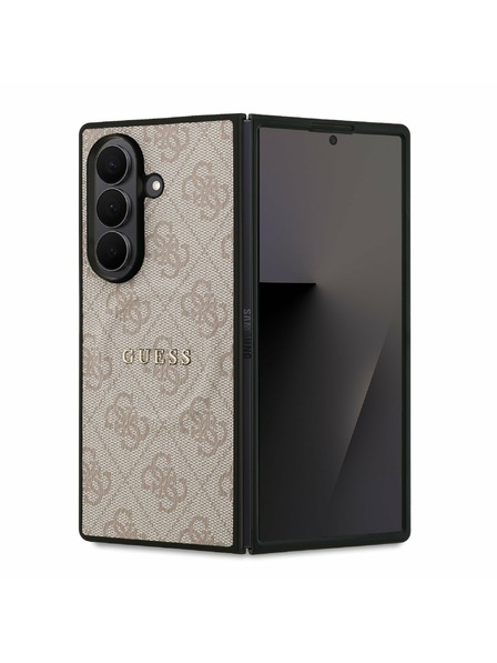 Guess Guess PU Leather 4G Colored Ring Magnetic Zadný Kryt pre Samsung Galaxy Z Fold 7 Pink