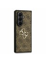 Guess Guess PU 4G Metal Logo Zadný Kryt pre Samsung Galaxy Z Fold 7 Brown