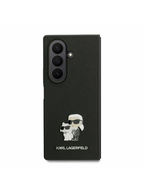 Karl Lagerfeld Karl Lagerfeld PU Saffiano Karl and Choupette Zadný Kryt pre Samsung Galaxy Z Fold 7 Black