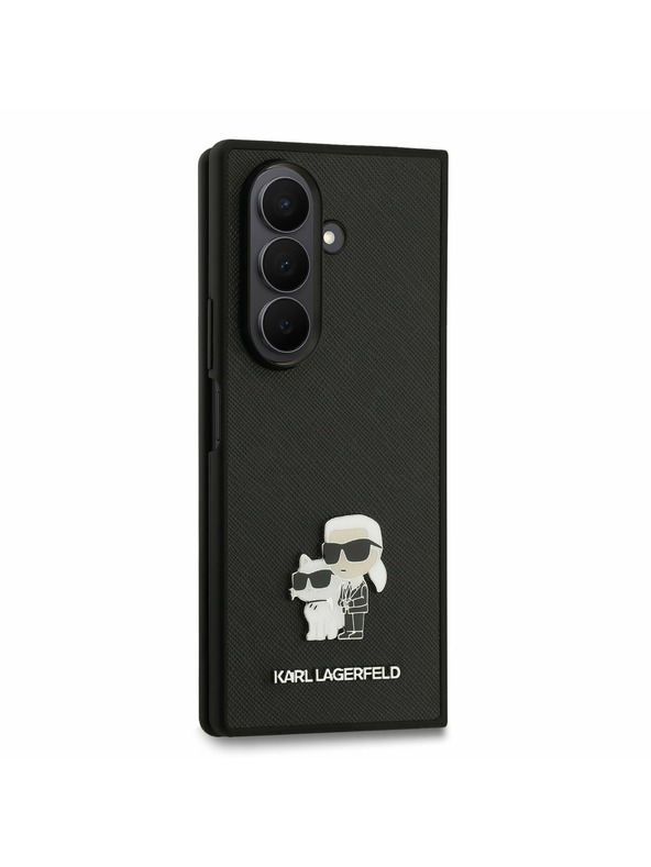 Karl Lagerfeld Karl Lagerfeld PU Saffiano Karl and Choupette Zadný Kryt pre Samsung Galaxy Z Fold 7 Black