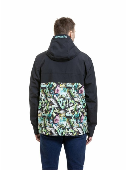 Meatfly Meatfly pánska street bunda Garen Black / Graffiti