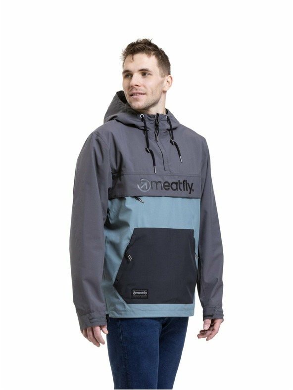 Meatfly Meatfly pánska street bunda Garen Dark Gray / Storm