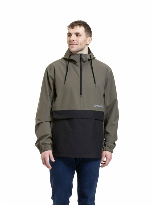 Meatfly Meatfly pánska street bunda Henry Dark Olive / Black