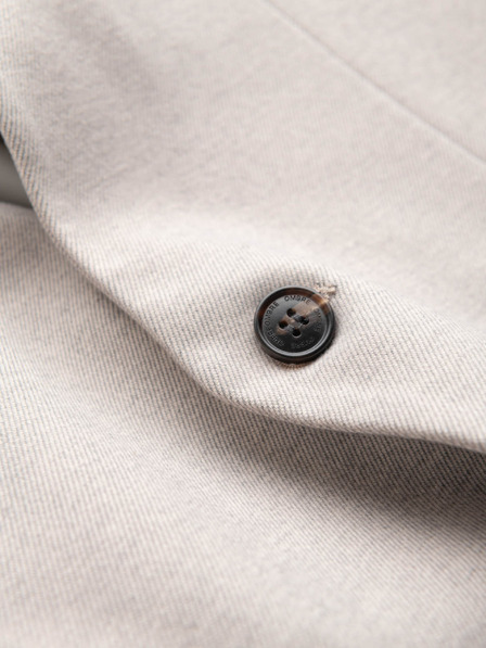 Ombre Clothing Ombre Clothing pánska hnedá bunda so stojačikom