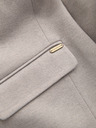 Ombre Clothing Ombre Clothing pánska hnedá bunda so stojačikom