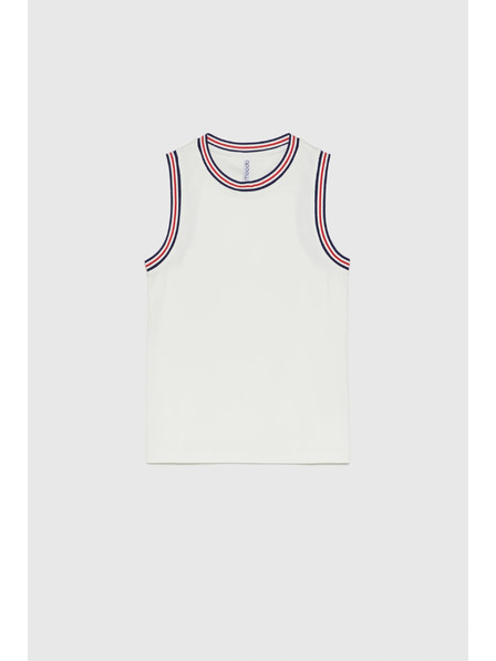 Moodo Bavlnený top biely Moodo