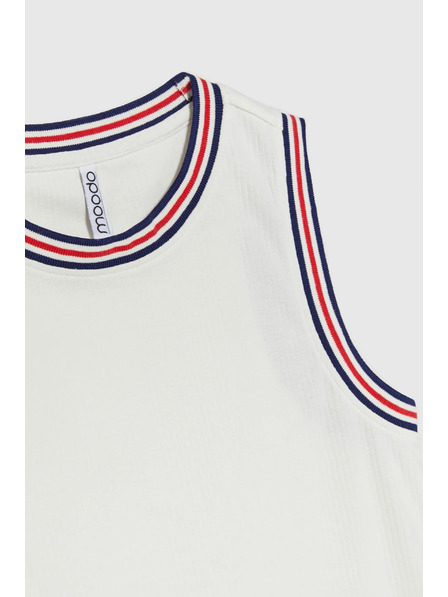 Moodo Bavlnený top biely Moodo