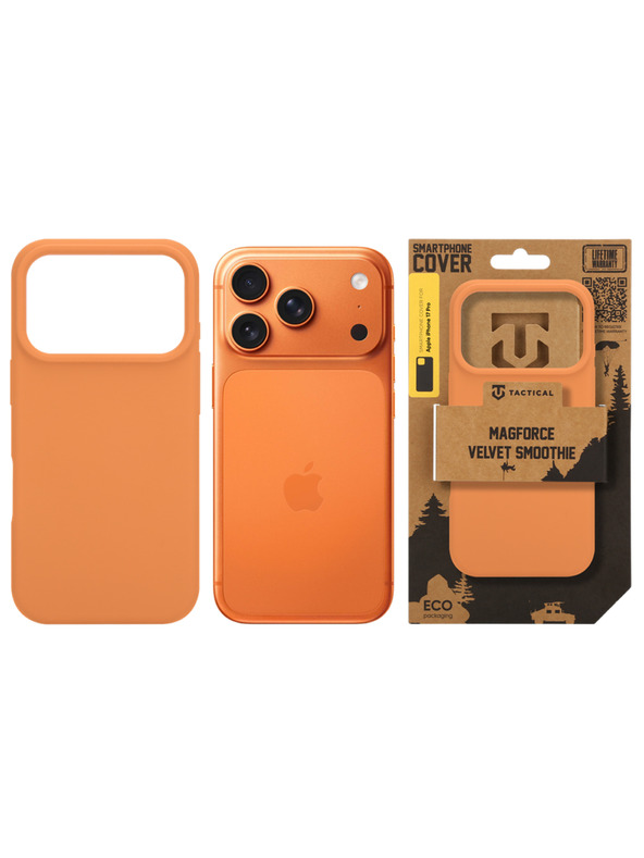Tactical Tactical MagForce Velvet Smoothie Puzdro pre Apple iPhone 17 Pro Agent Orange
