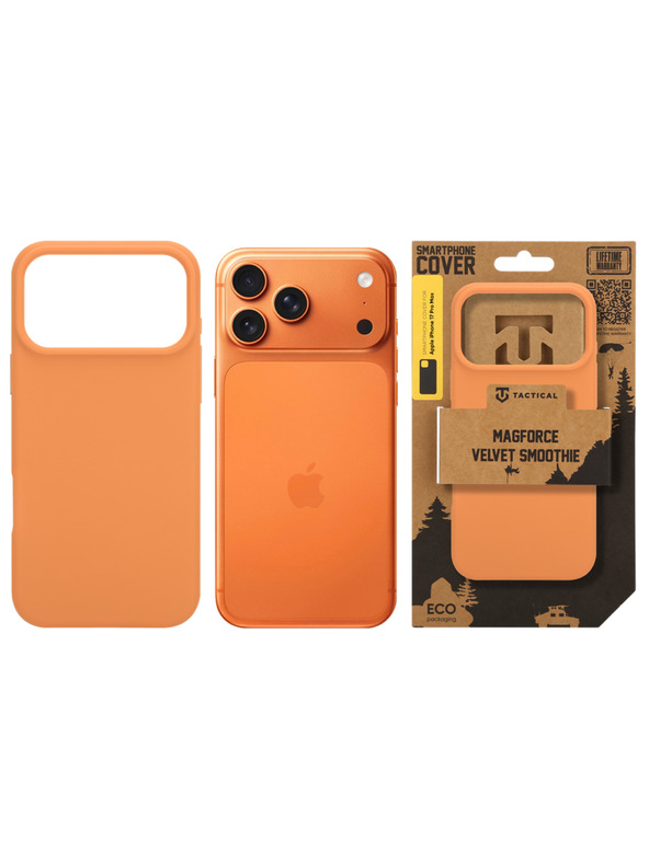 Tactical Tactical MagForce Velvet Smoothie Puzdro pre Apple iPhone 17 Pro Max Agent Orange