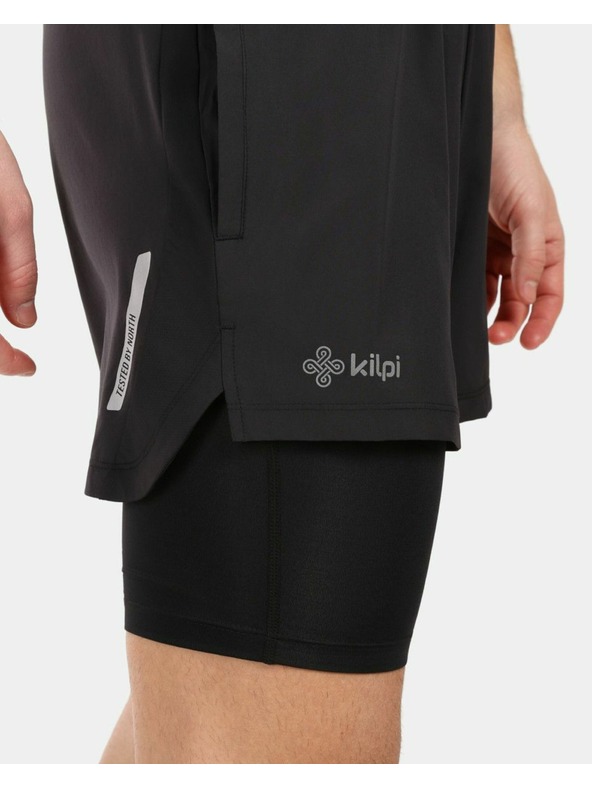 Kilpi Pánske bežecké kraťasy pre pohodlie a výkon Kilpi BRAGA-M Čierna