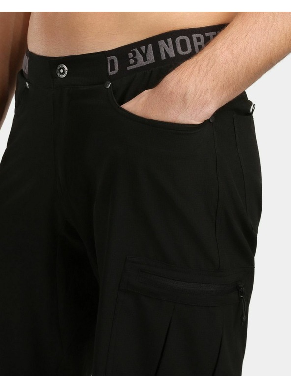 Kilpi Pánske outdoorové kraťasy Kilpi ASHER-M Čierna